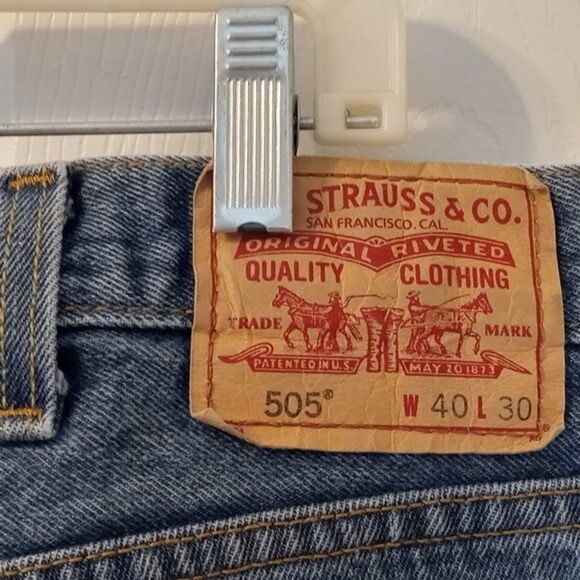 Levi Levi's 505 Regular Fit Jeans Size 40x30 - Picture 10 of 11
